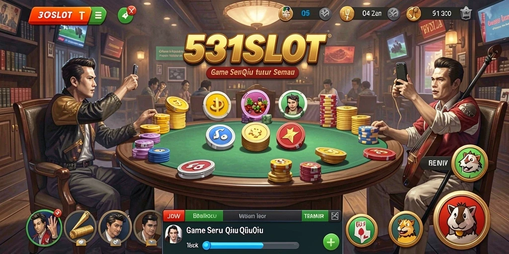 Tampilan gameplay QiuQiu yang seru dan menegangkan.