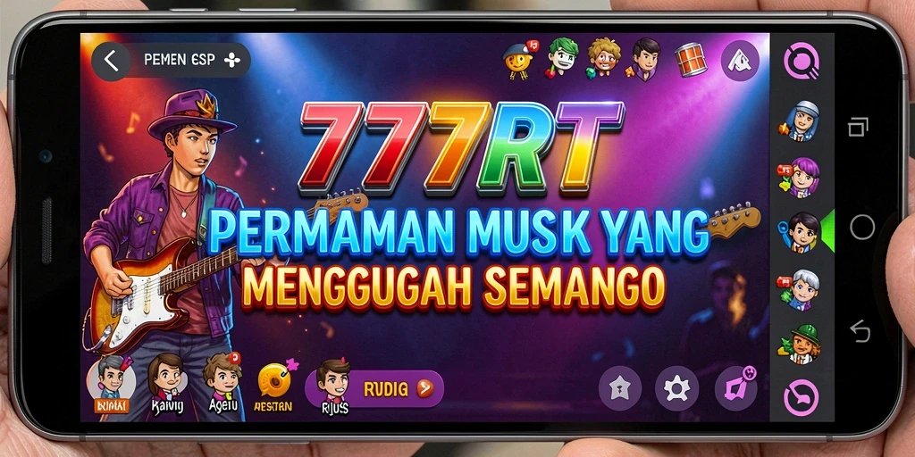 Screenshot gameplay menyerukan tantangan musik yang seru.