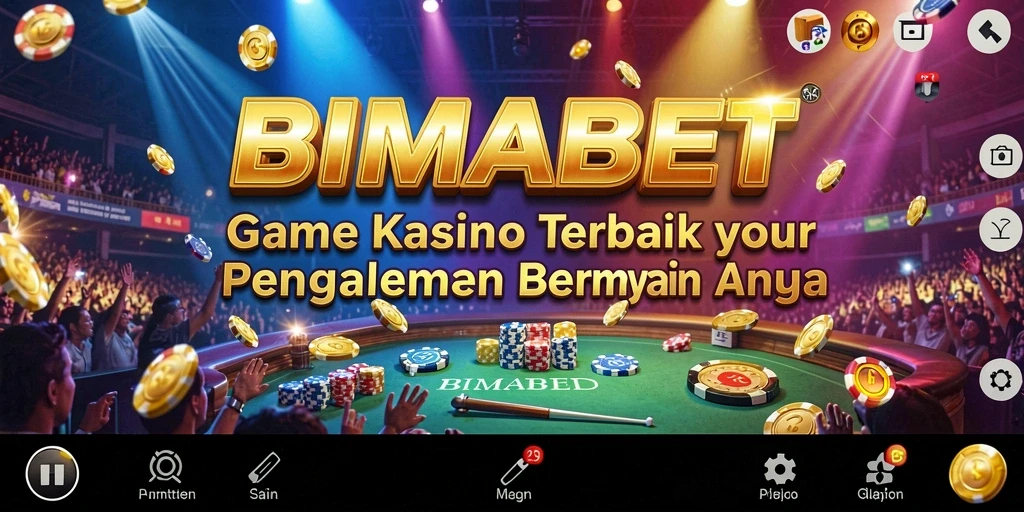 Screenshot menunjukkan gameplay seru di BIMABET dengan berbagai permainan Kasino.