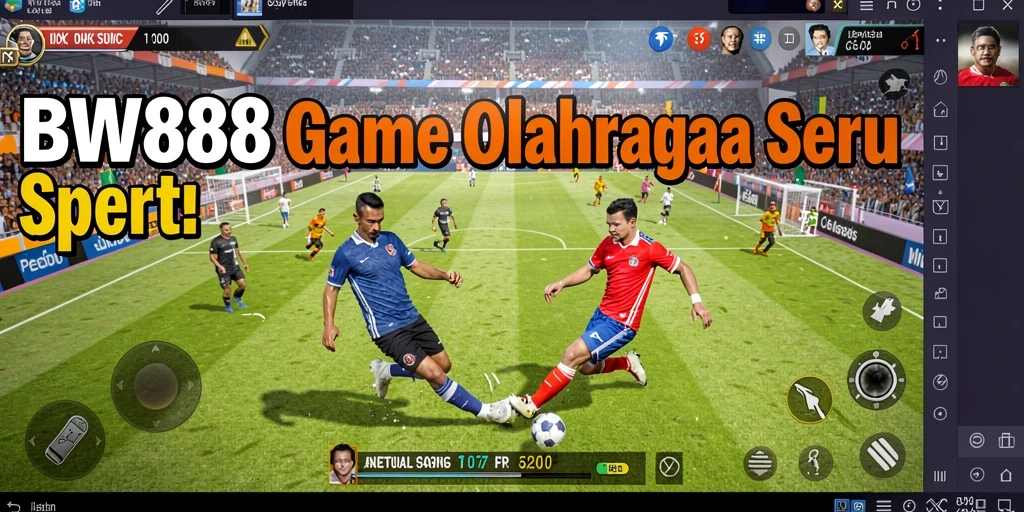 Tangkapan layar BW888 menampilkan aksi seru dalam pertandingan olahraga.