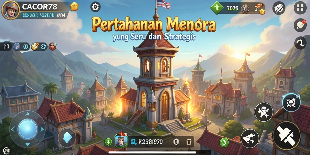 Tangkapan layar CACOR78 menunjukkan aksi pertahanan menara yang mendebarkan.