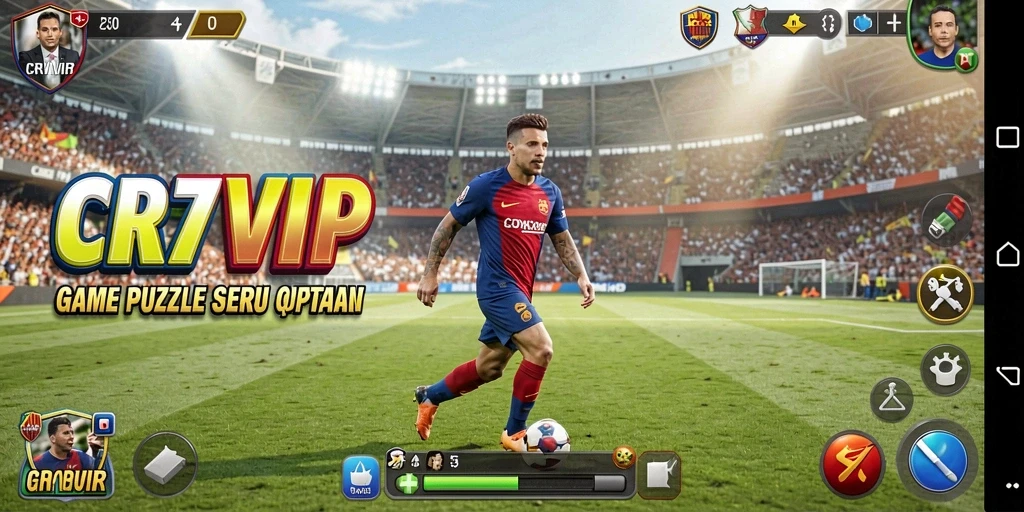 Tampilan gameplay <strong>CR7VIP</strong> yang penuh warna dan menarik.