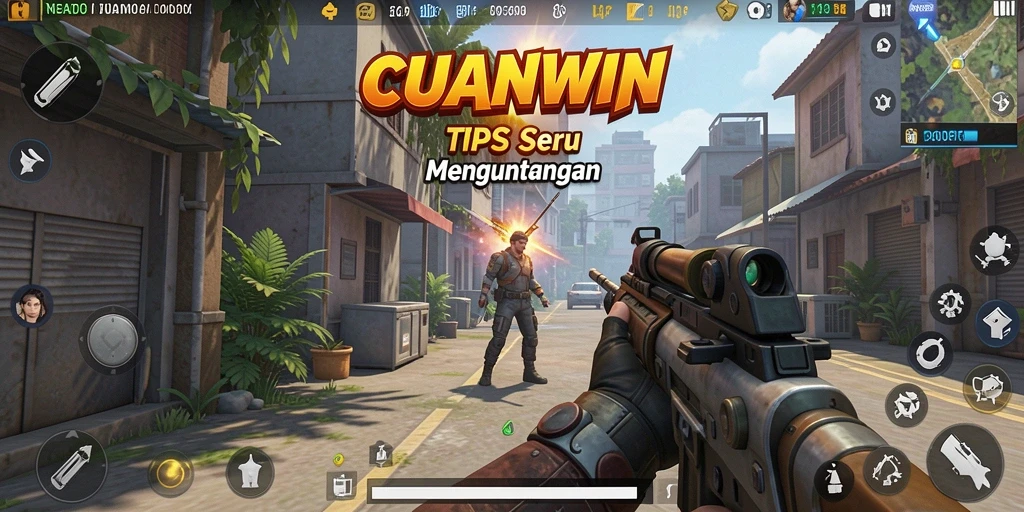 Tampilan aksi mendebarkan dalam gameplay CUANWIN yang penuh strategi.