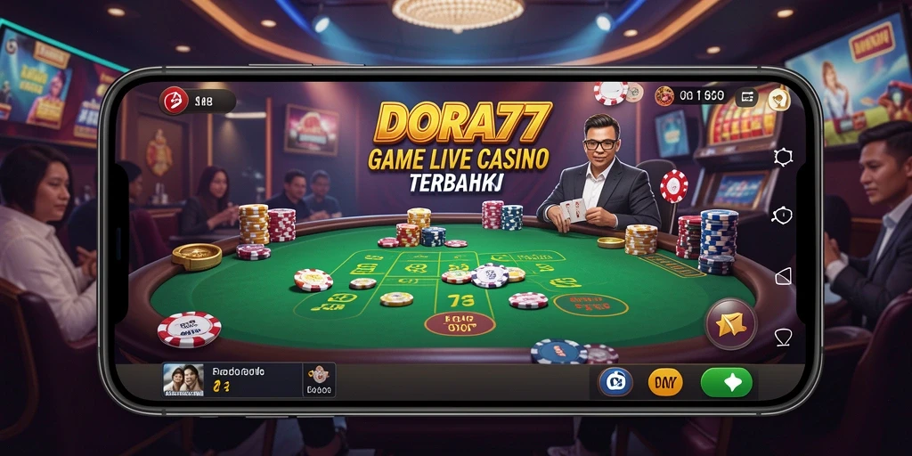 Tampilan gameplay DORA77 yang mengesankan dalam Live Casino.