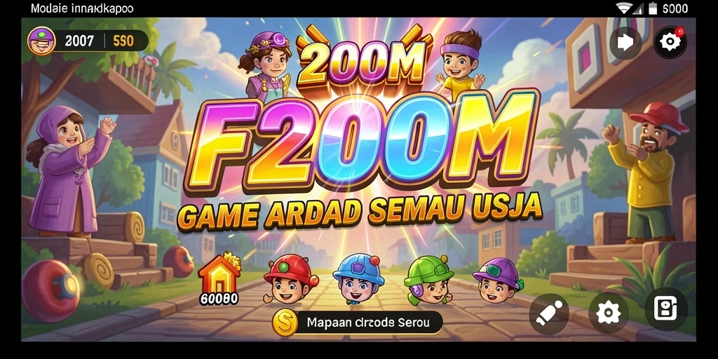 Tampak seru dari gameplay F200M dalam mode Arcade.
