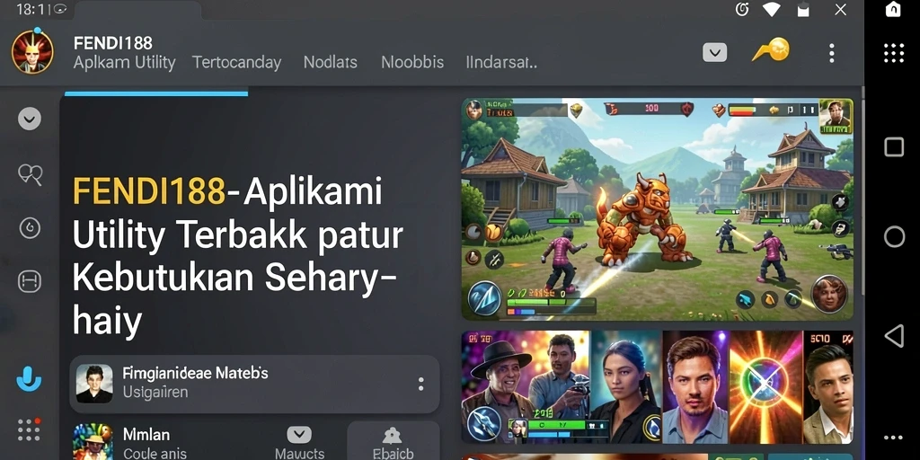 Tampilan antarmuka pengguna FENDI188 yang intuitif dan menarik.