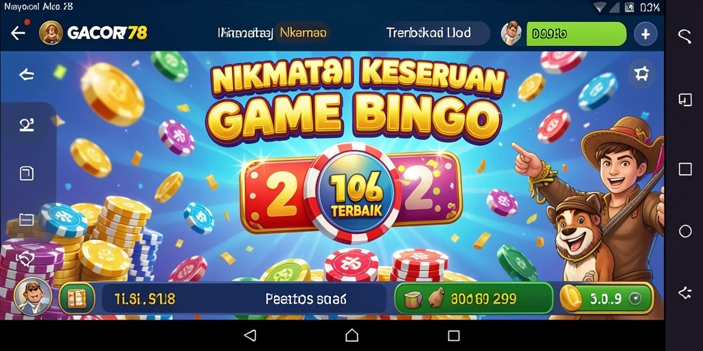 Tampilan gameplay seru dari GACOR78 dengan fitur Bingo.