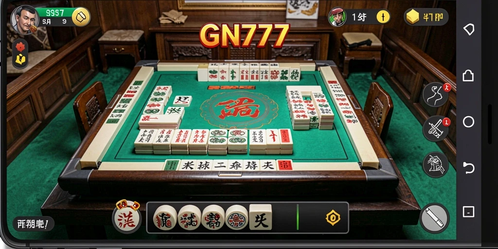 Tampilan gameplay Mahjong yang mendebarkan di GN777.
