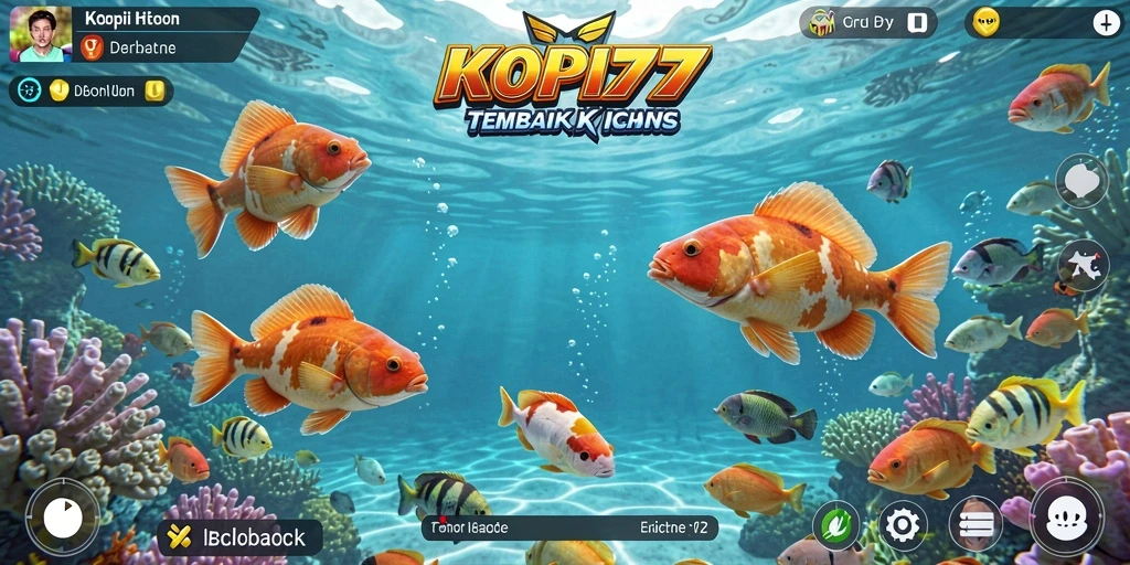 Tangkapan layar KOPI77 menampilkan aksi seru dalam permainan Tembak Ikan.