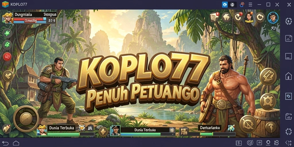 Tangkapan layar gameplay KOPLO77 yang menunjukkan petualangan luar biasa di dunia terbuka.