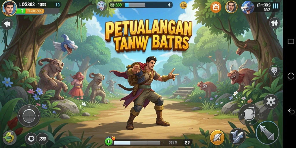 Screenshot menunjukkan aksi mendebarkan di dunia petualangan.