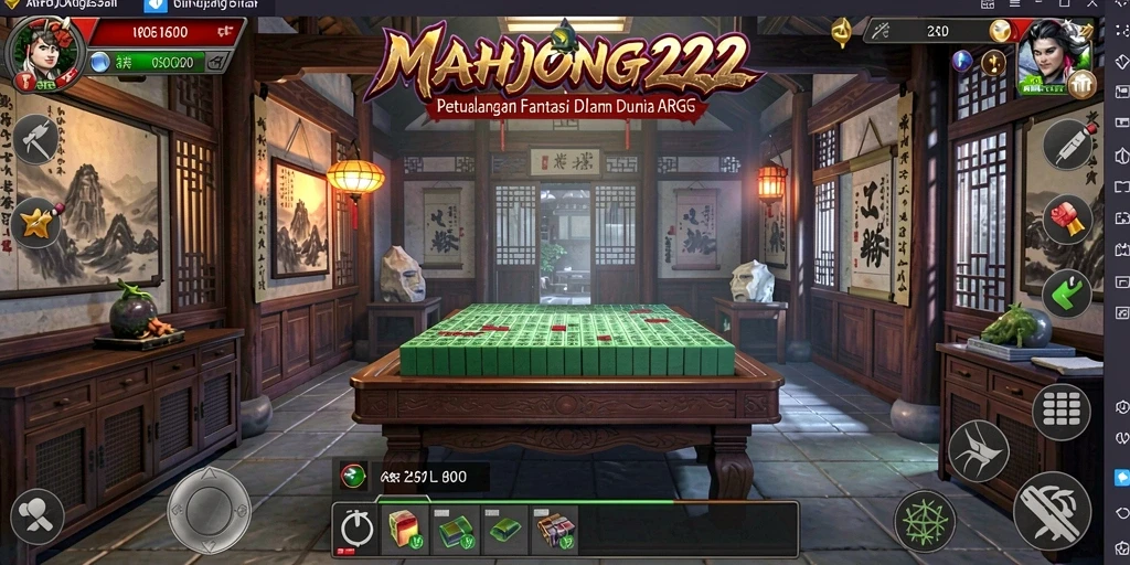 Tangkapan layar dari gameplay seru MAHJONG222 yang menampilkan pertarungan epik.