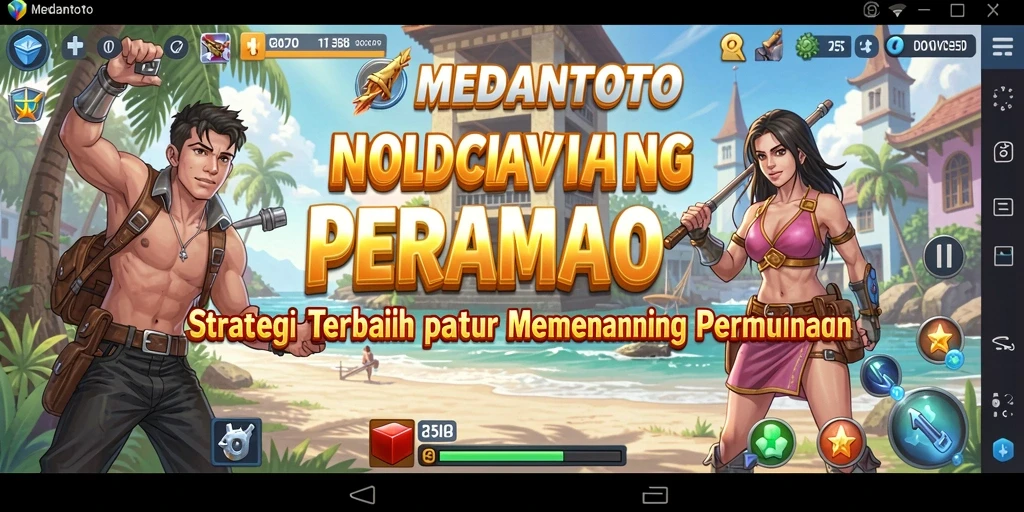 Tangkapan layar dari gameplay MEDANTOTO menunjukkan pertempuran strategi yang mendebarkan.