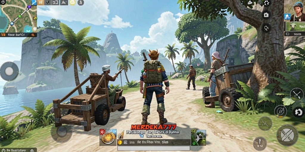 Screenshot gameplay MERDEKA777 yang menampilkan petualangan seru.