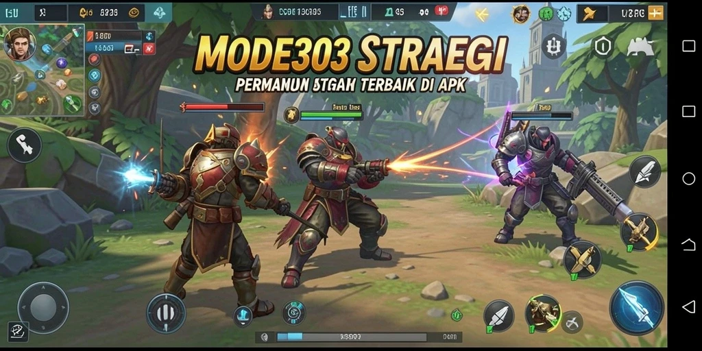 Tampilan gameplay menantang dan interaktif dalam MODE303.
