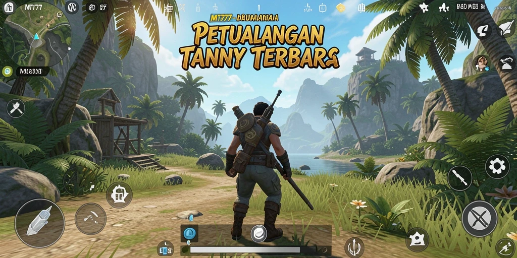 Screenshot gameplay MT777 yang menunjukkan eksplorasi dunia terbuka.