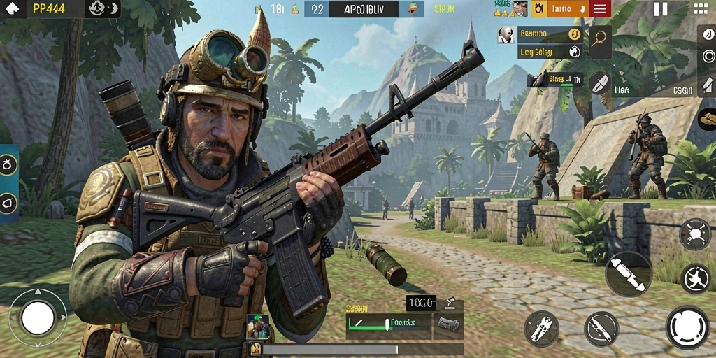 Screenshot gameplay PP444 yang menampilkan aksi strategi seru.