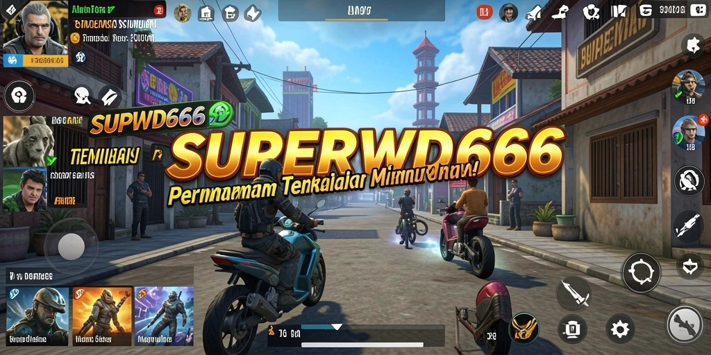 Tampilan utama gameplay SUPERWD666 yang menampilkan elemen simulasi.