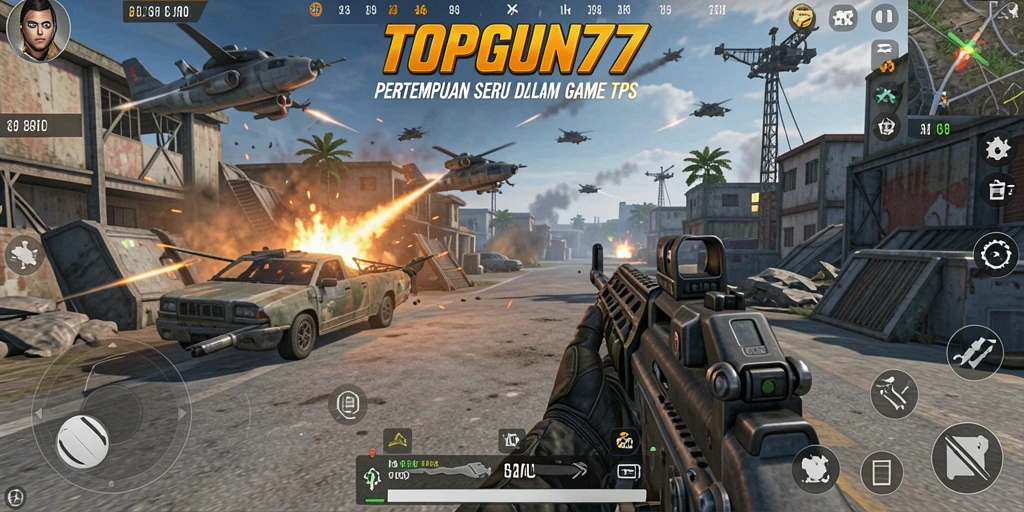 Tampilan aksi pertempuran seru di TOPGUN77