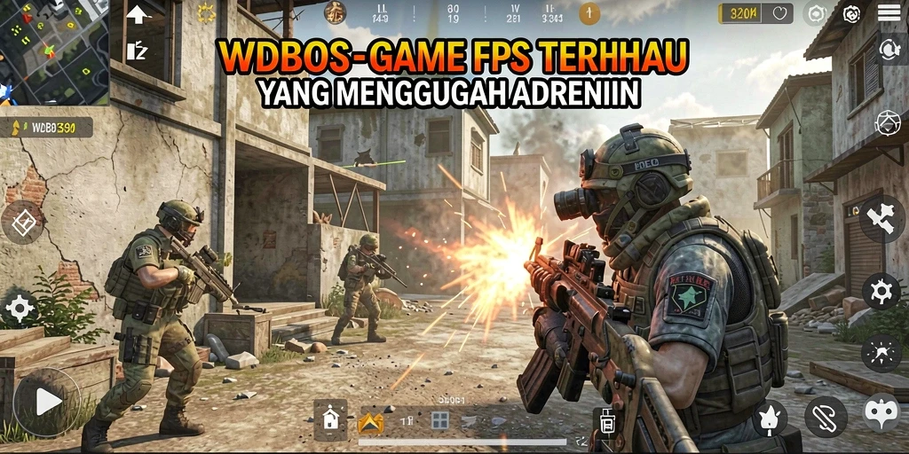 Screenshot gameplay WDBOS menampilkan aksi tembak-menembak yang intens.