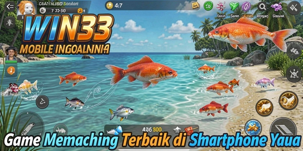 Screenshot gameplay WIN33 menampilkan aktivitas memancing yang seru dan menantang.